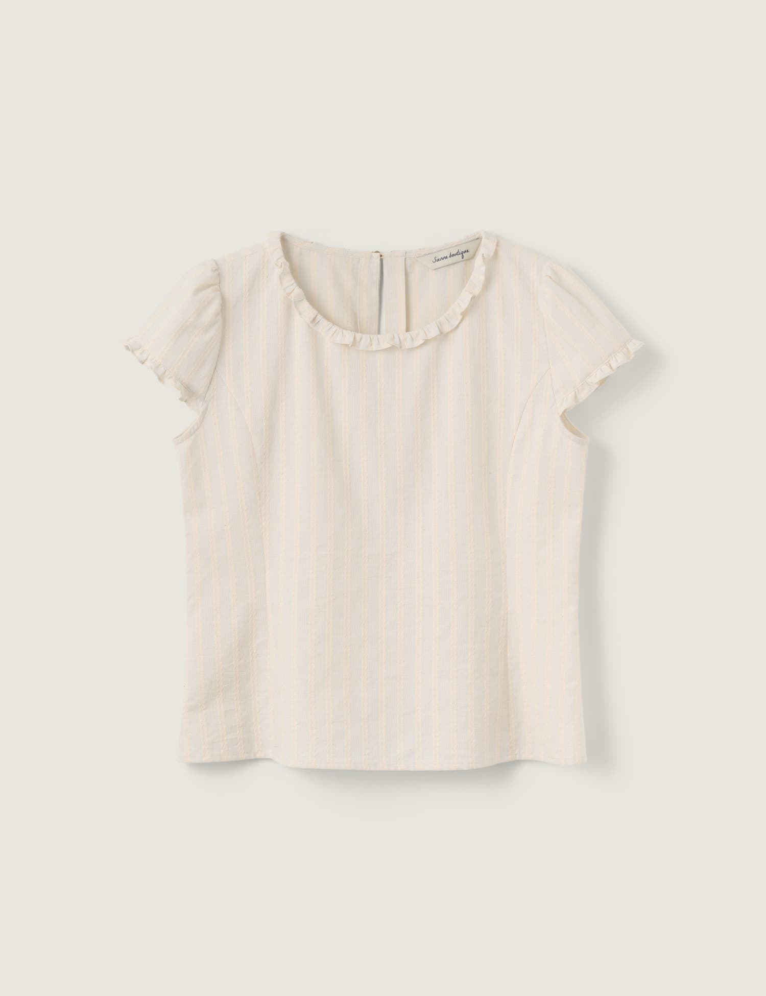 Poe Frill Blouse (Light Blue)