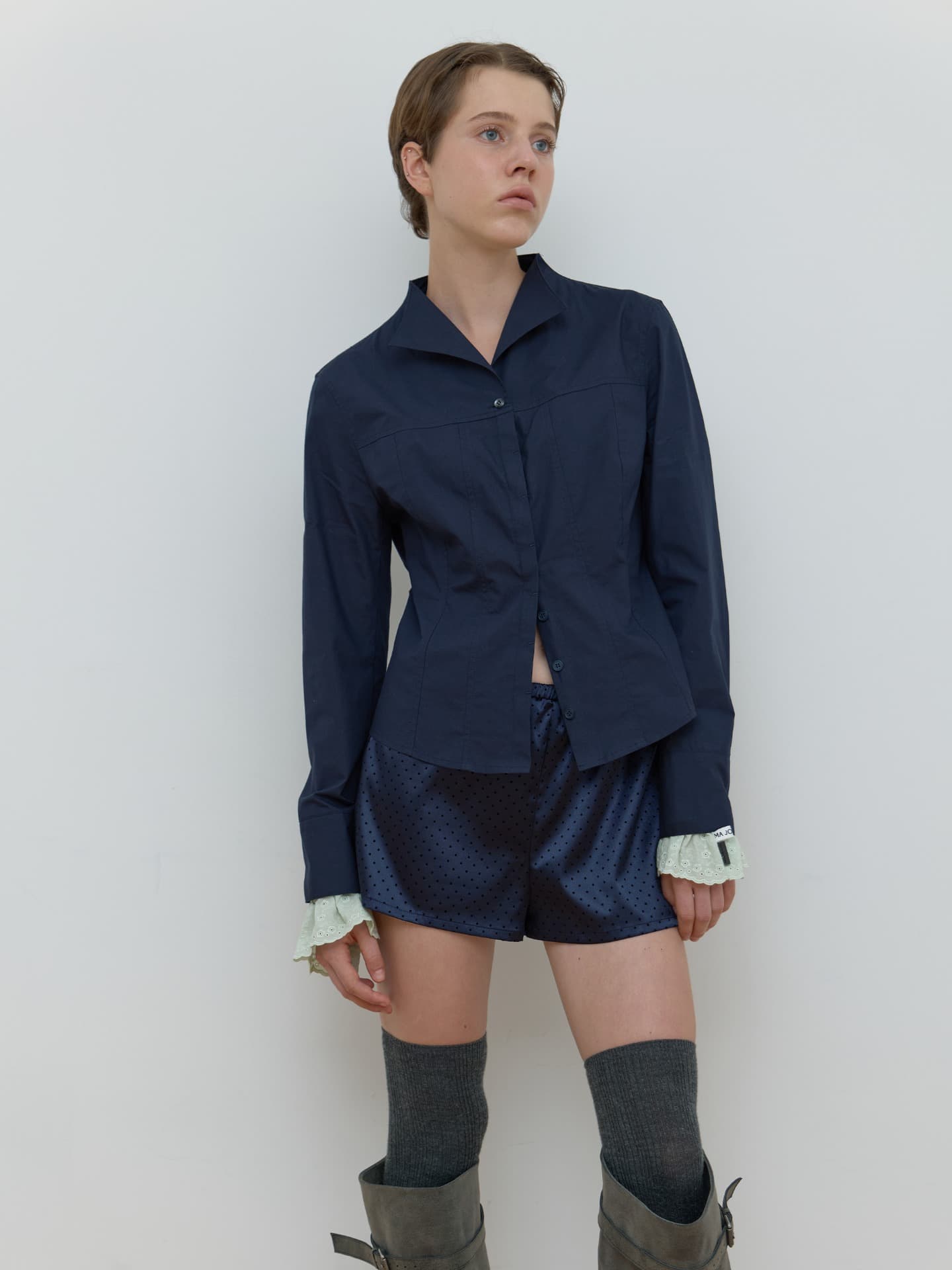 DOT TRUNK SHORTS_NAVY
