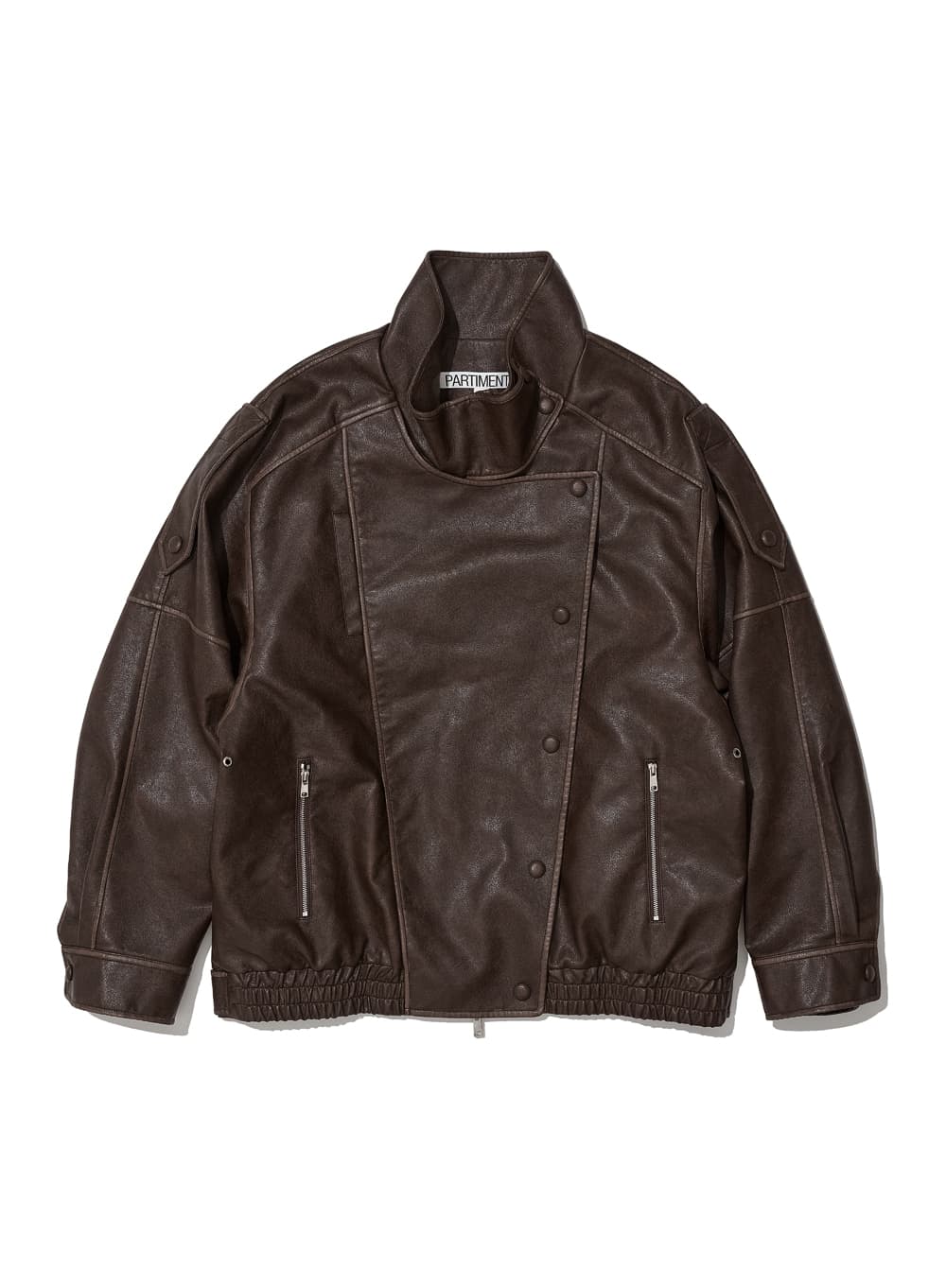 VINTAGE LEATHER BOMBER JACKET_BROWN