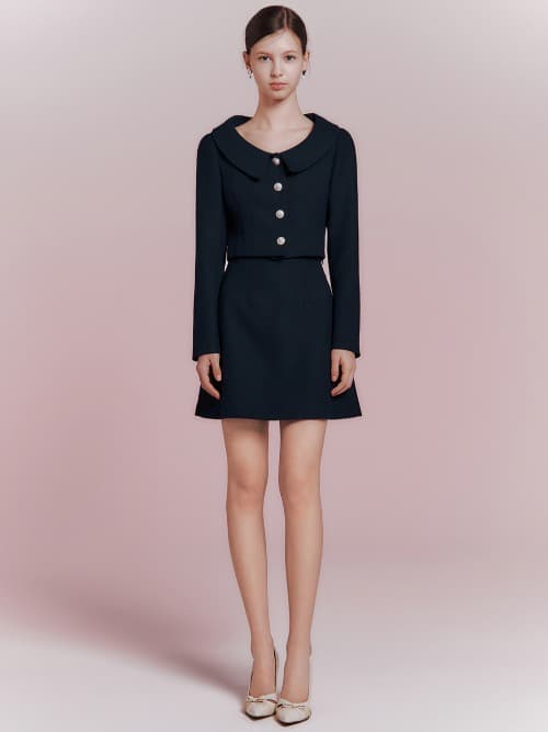 Seir tweed mini skirt