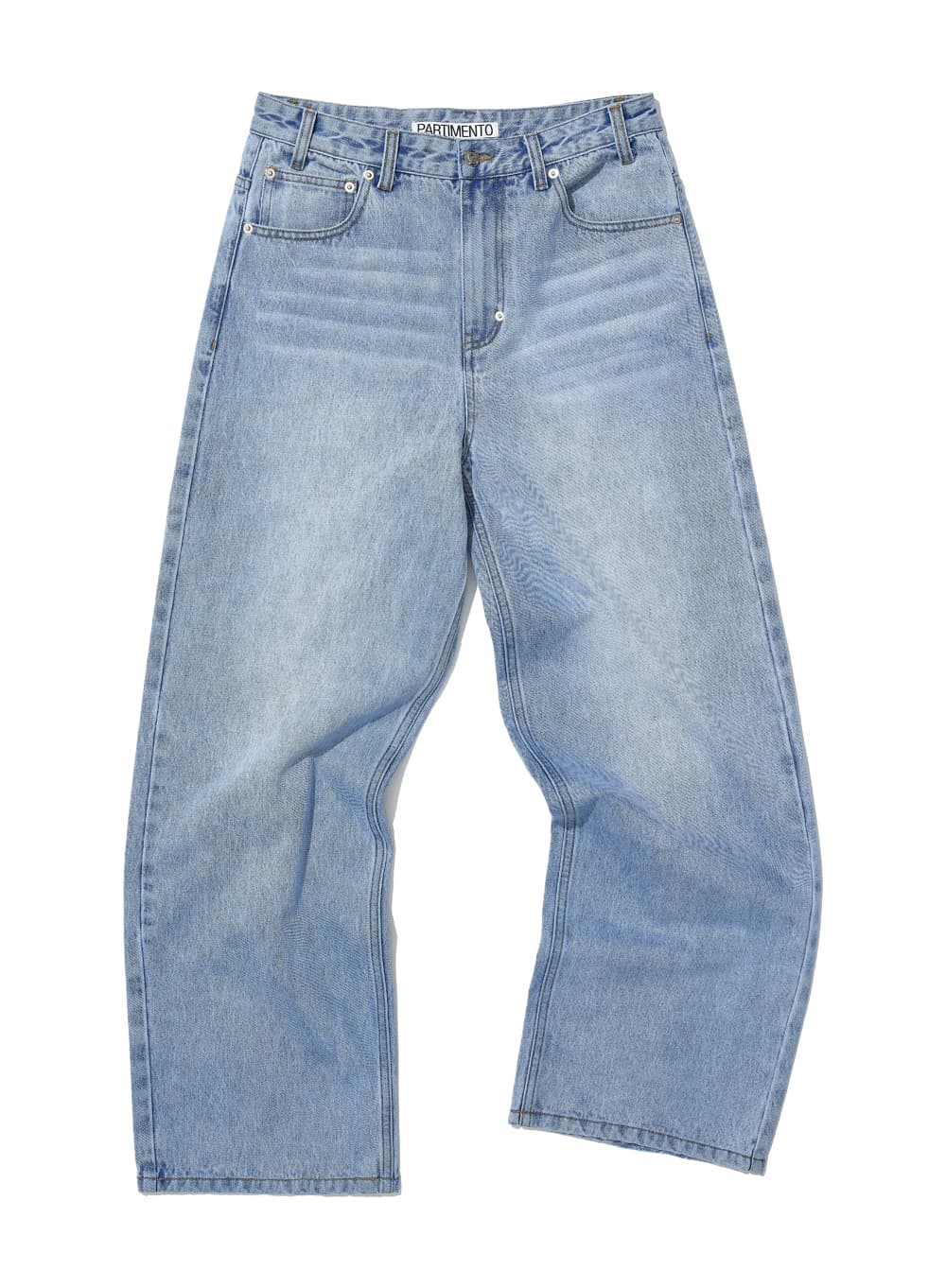 CLASSIC WIDE LEG LOOSE JEANS_LIGHT BLUE