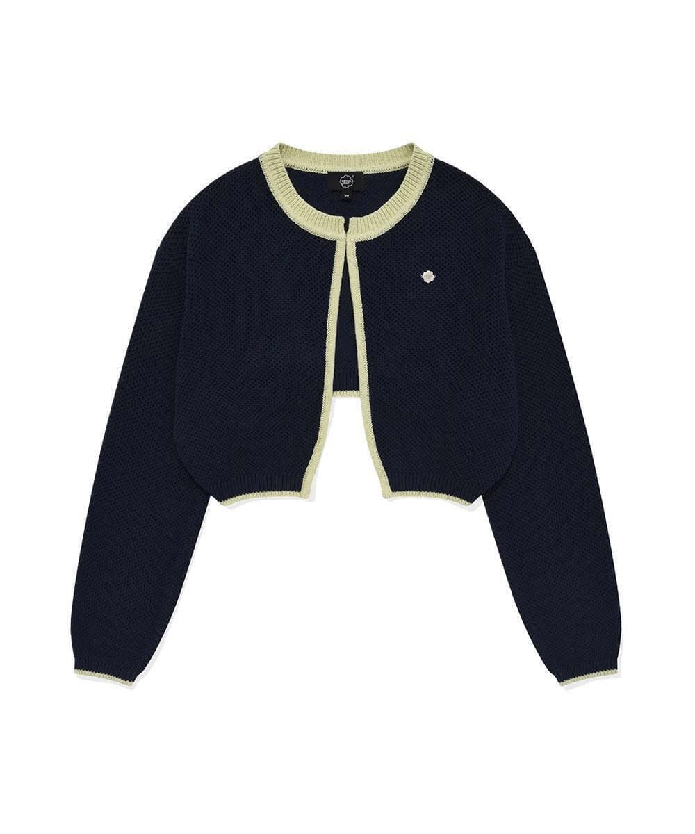 우먼 볼레로 니트 가디건 Navy