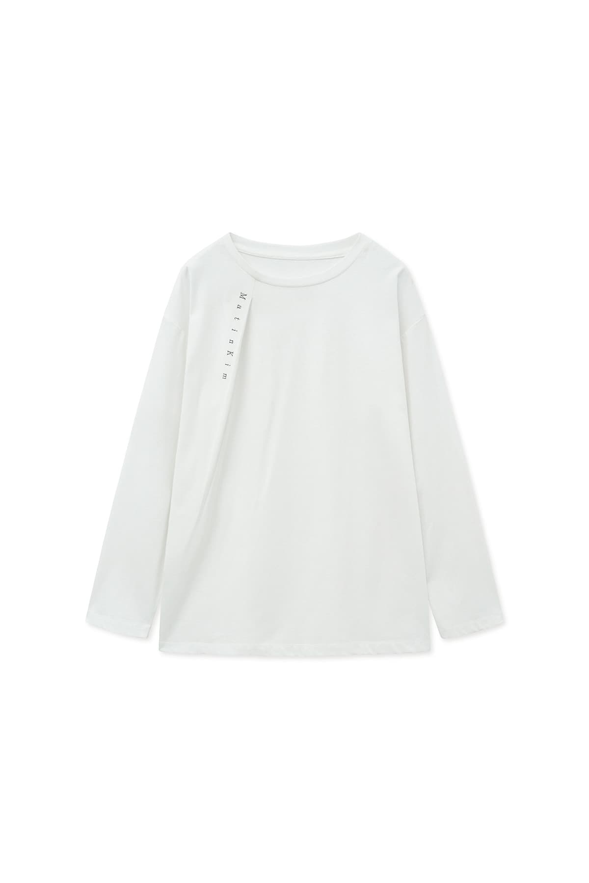 TUCK POINT LONG SLEEVE TOP FOR WOMEN IN WHITE