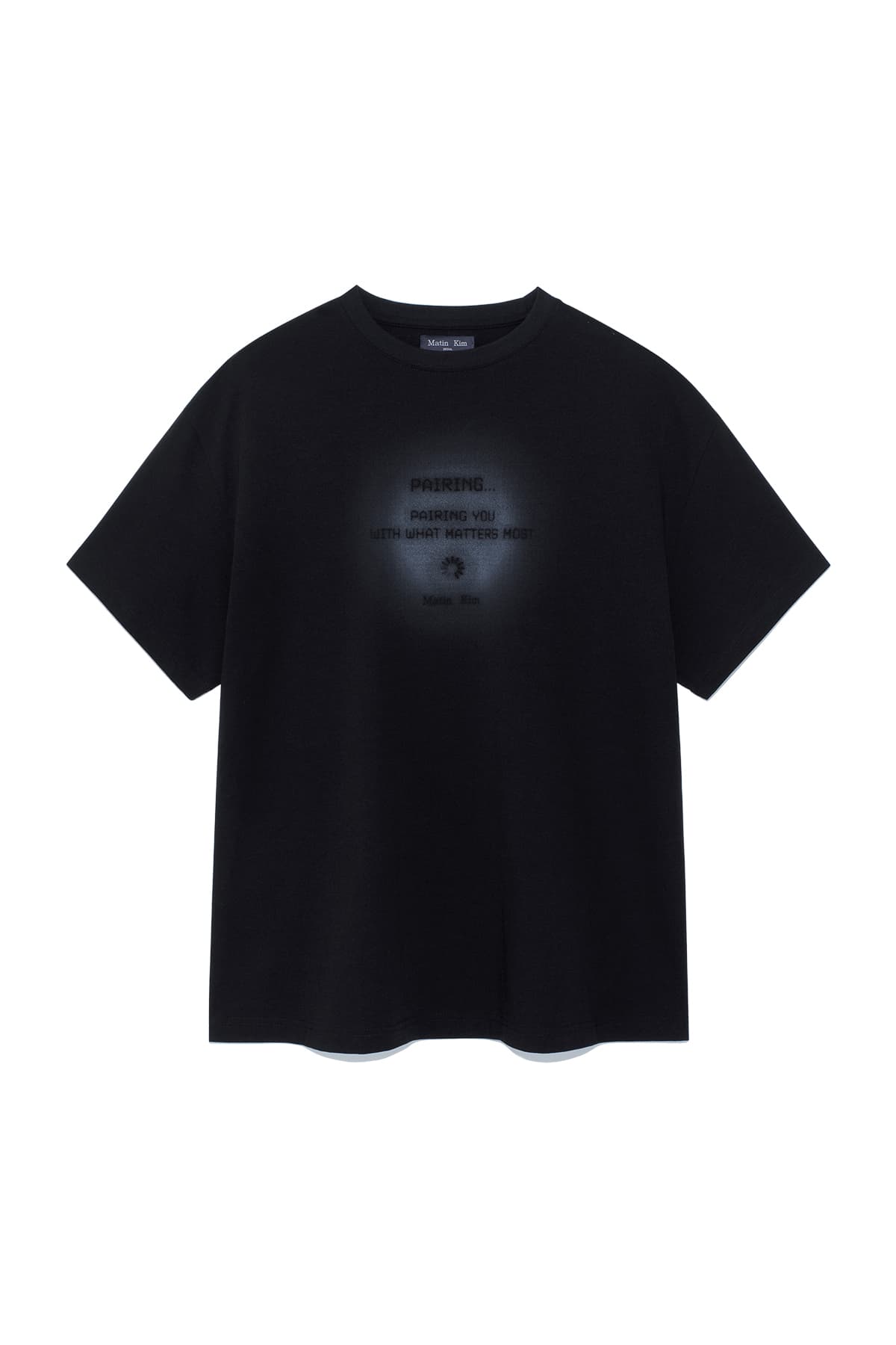 PAIRING LOGO PRINTING TOP FOR MEN IN BLACK