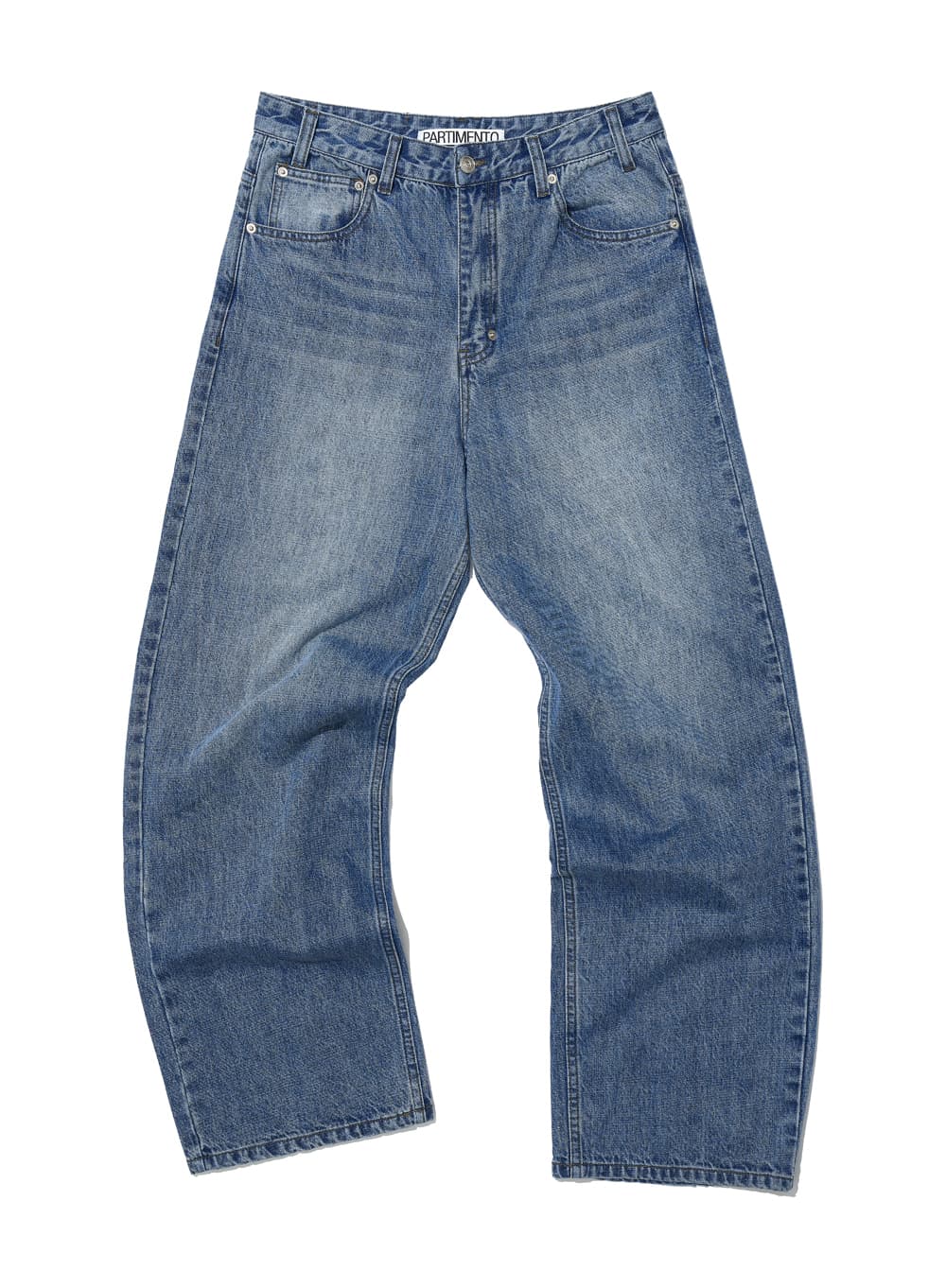 CLASSIC WIDE LEG LOOSE JEANS_SAND BLUE