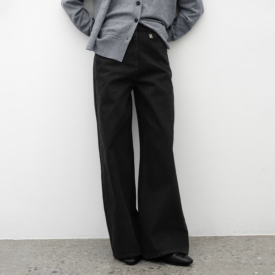 (PT-5702)ESSENTIAL COTTON WIDE PANTS