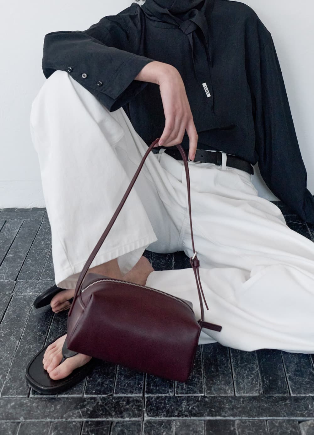 Classic Box Shoulder Bag - Dusky Burgundy