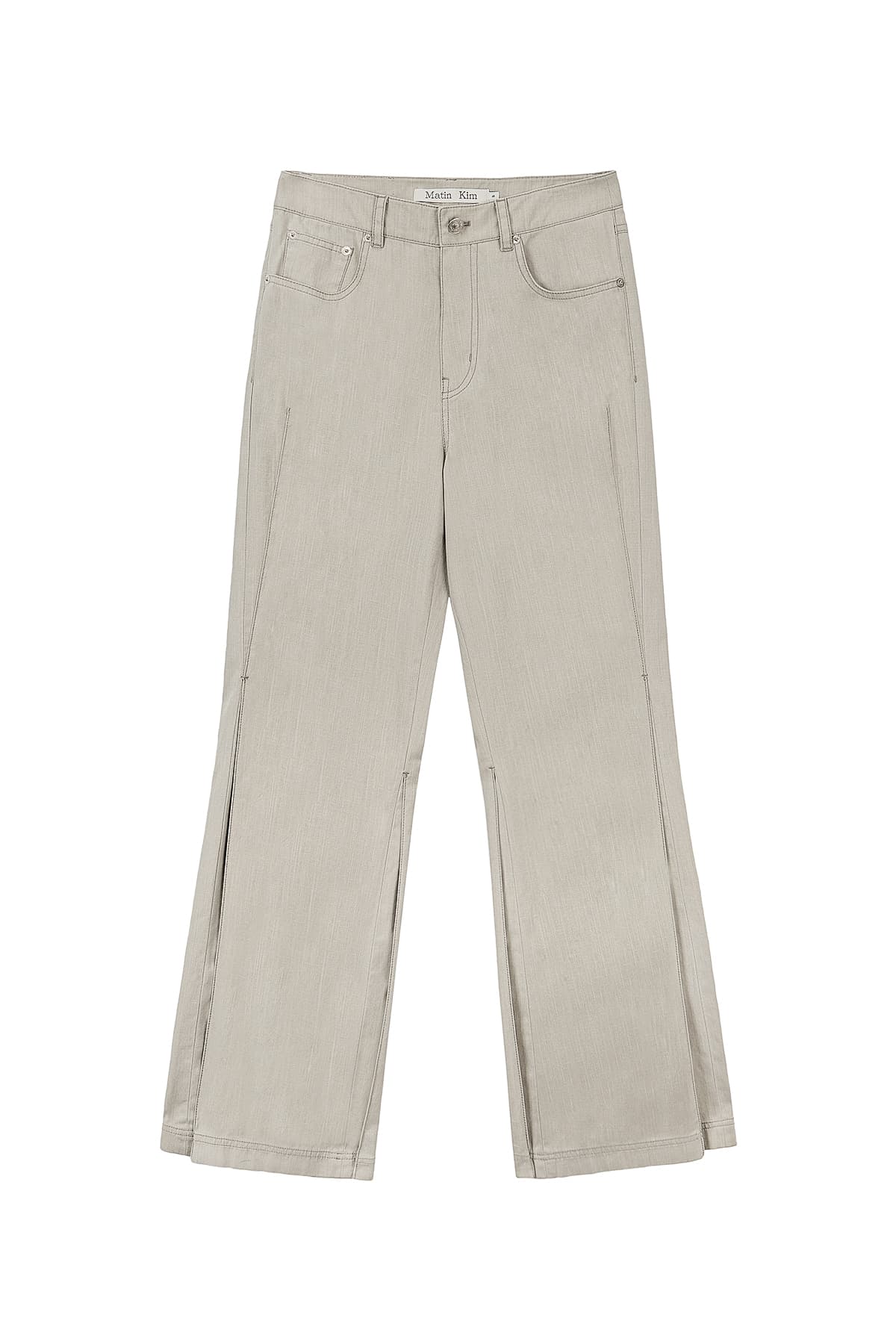 SIDE PINTUCK POINT PANTS IN BEIGE