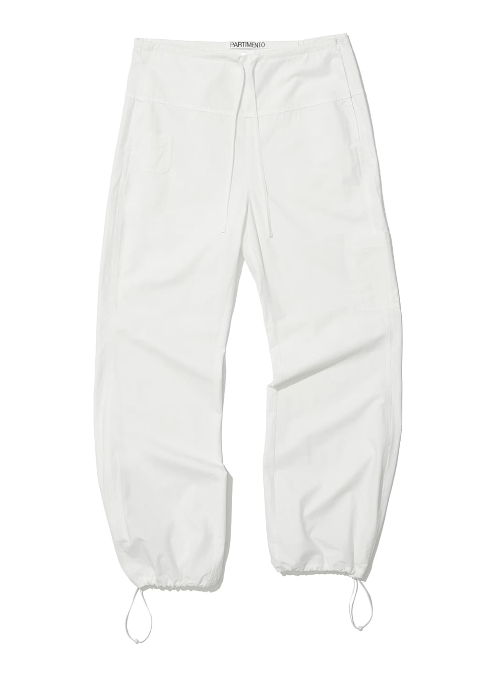 ROUNDING DRAWSTRING PANTS_WHITE
