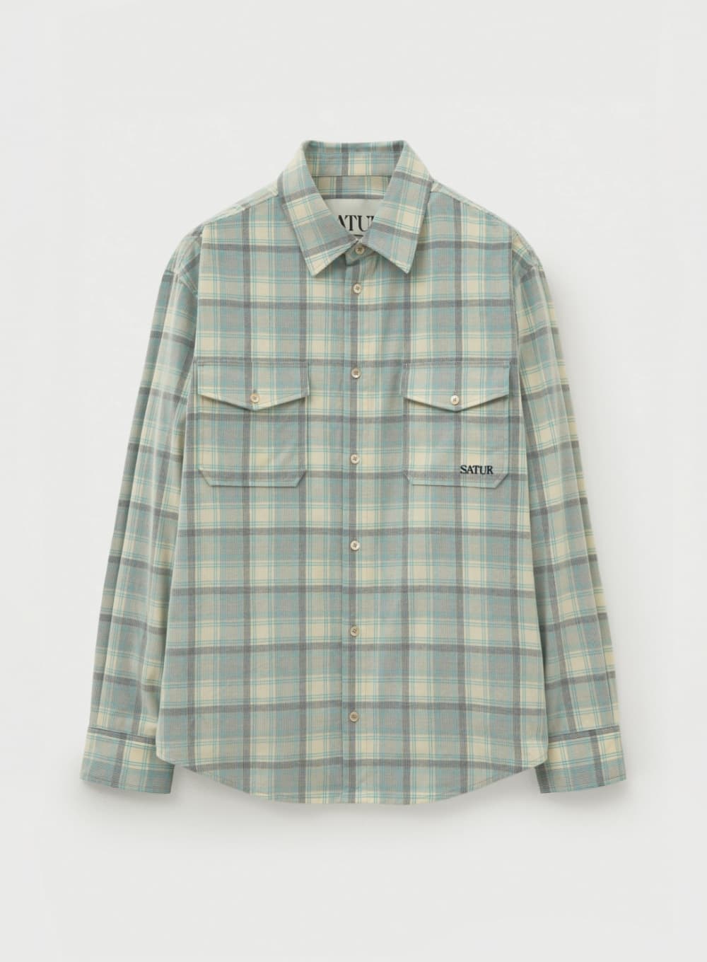 Corduroy Check Shirt - Blue