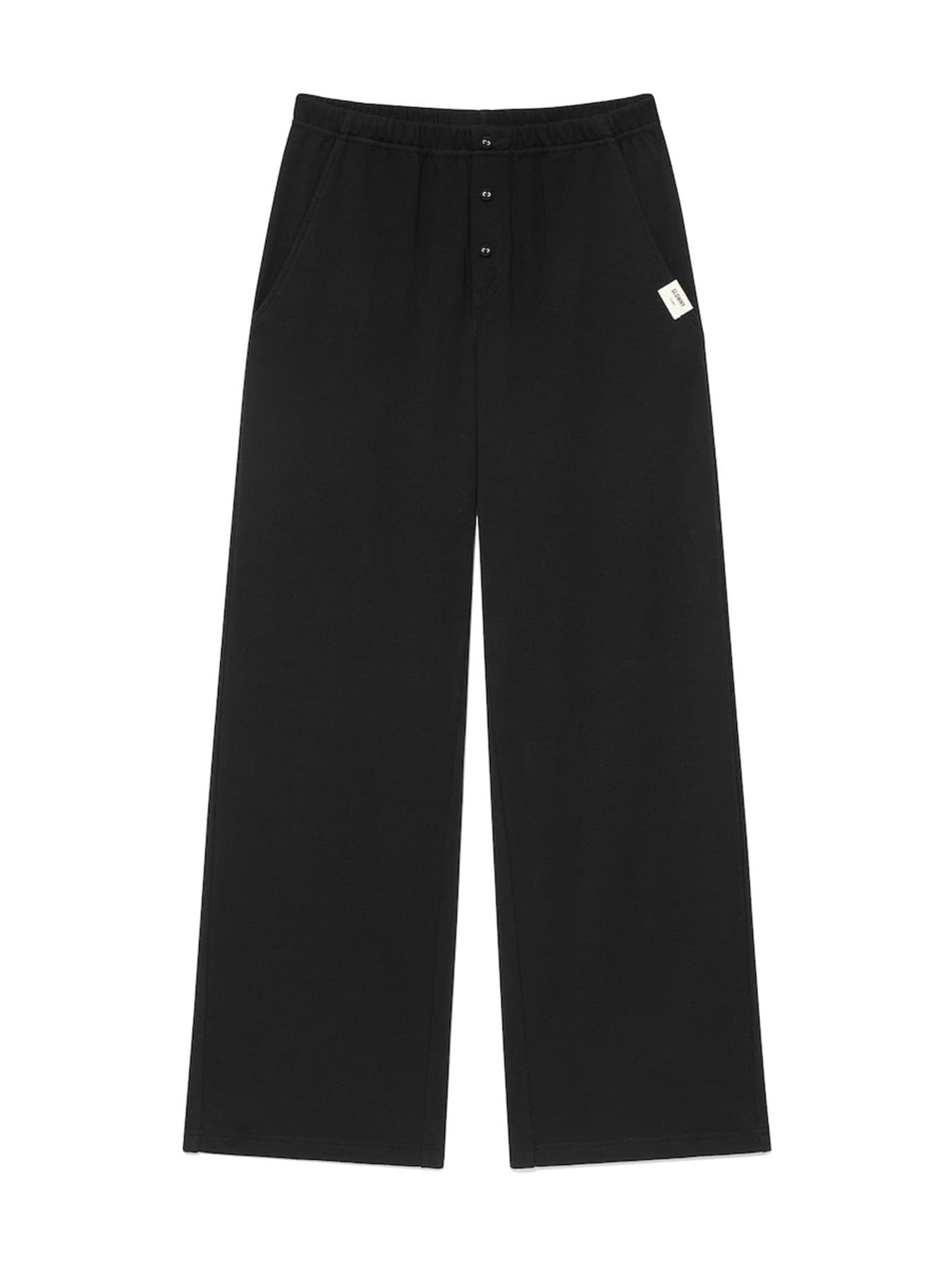 G BUTTON FLY PANTS (BLACK)