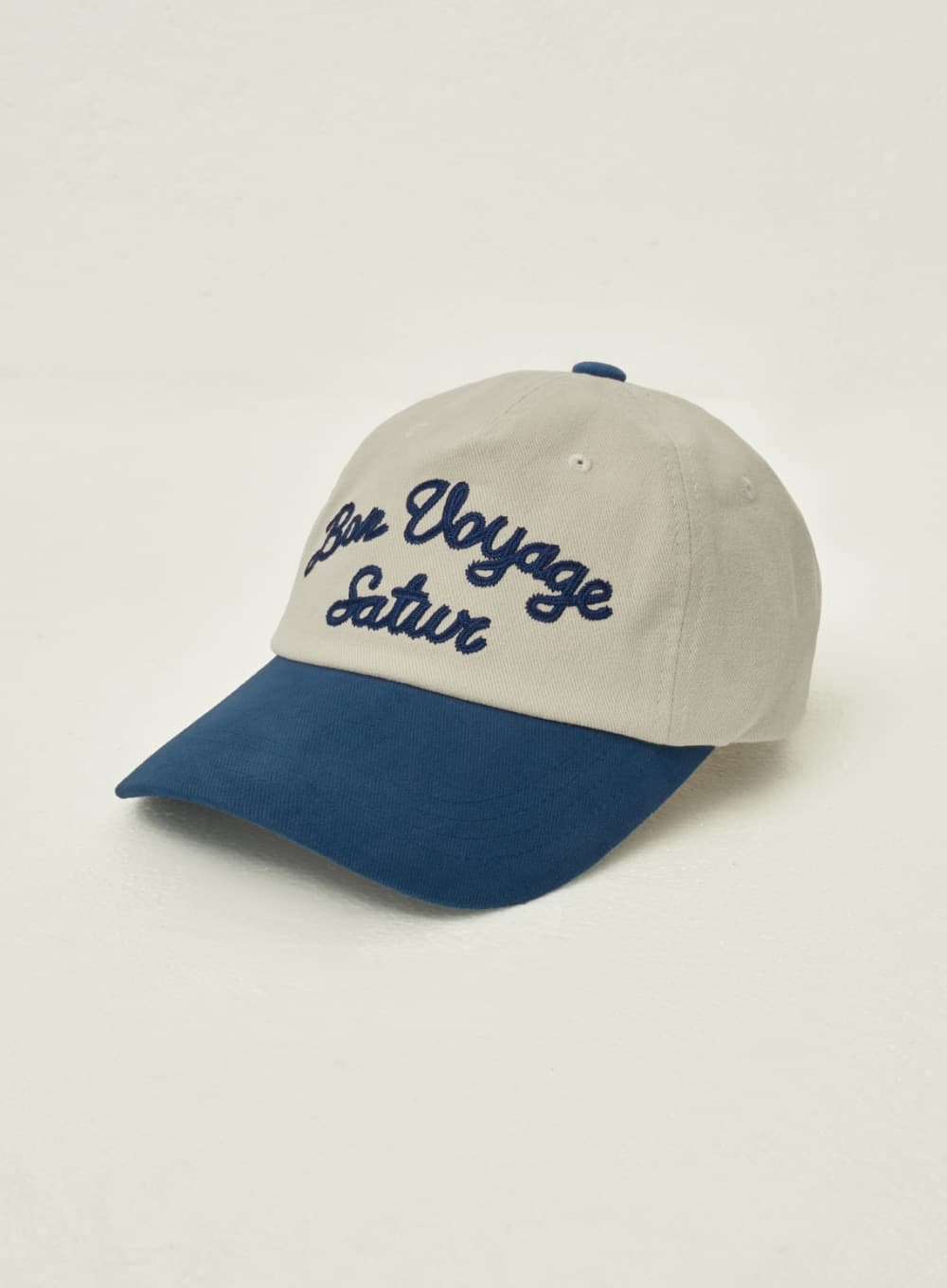 Bon Voyage Contrast 5 Panel Ball Cap - Blue