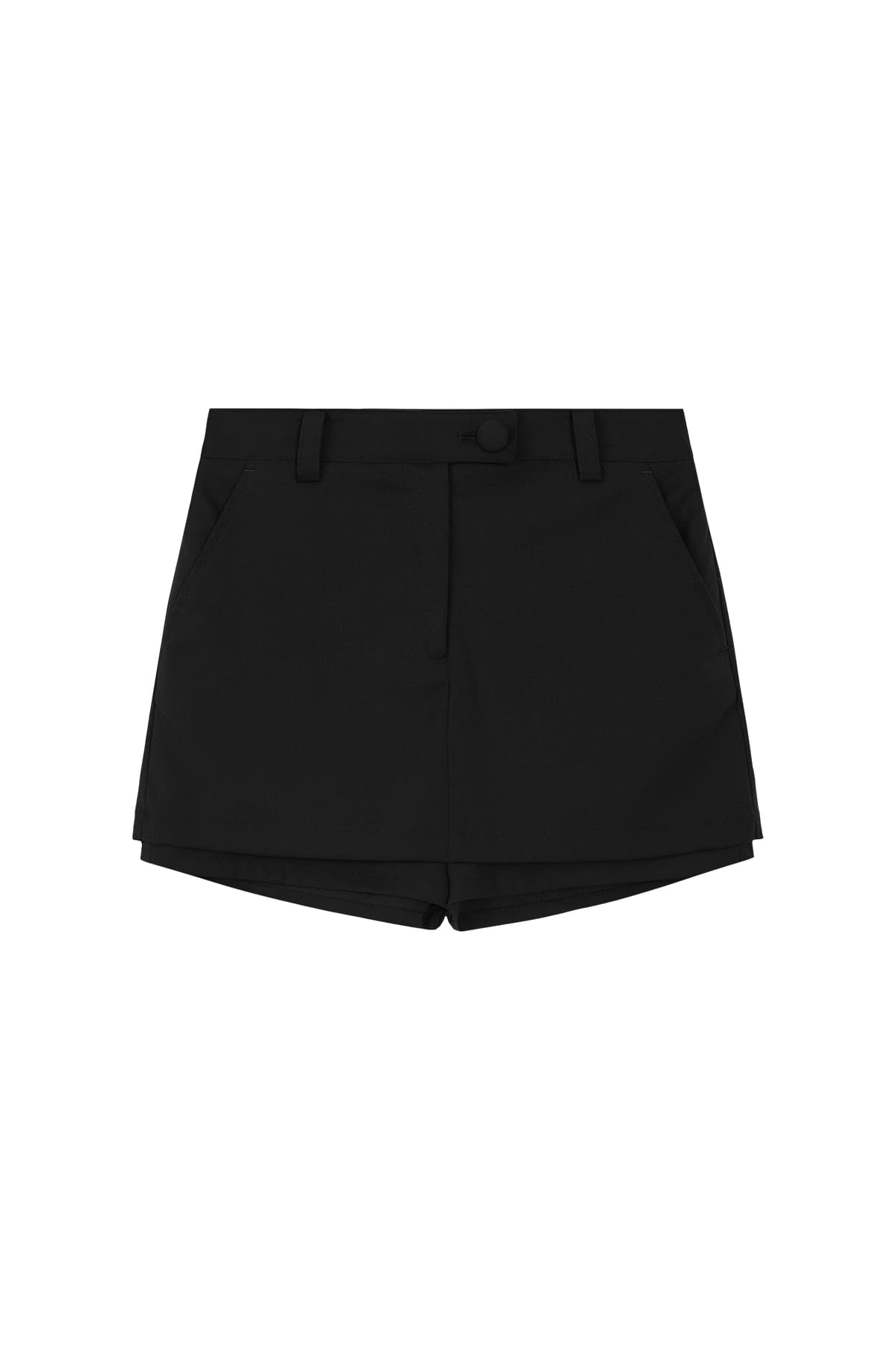 LOW RISE BUTTON SKORT - BLACK