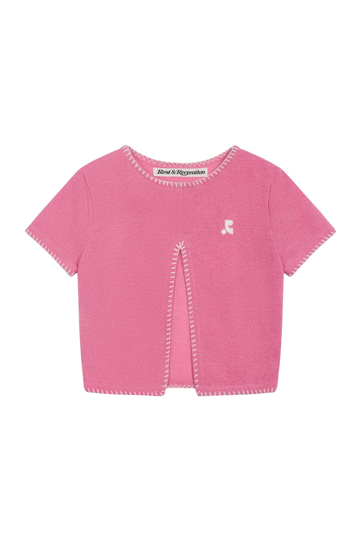 RR CUT OUT KNIT TOP - PINK