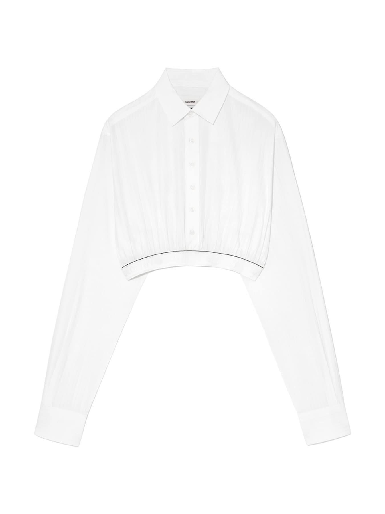 WILLY CROP SHIRT (WHITE STRIPE)