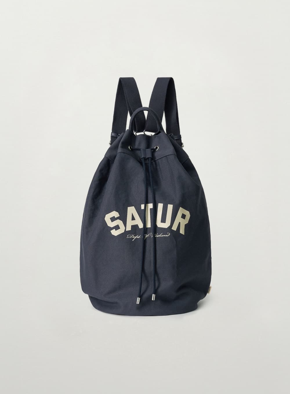 Canvas Draw String Bag - Navy