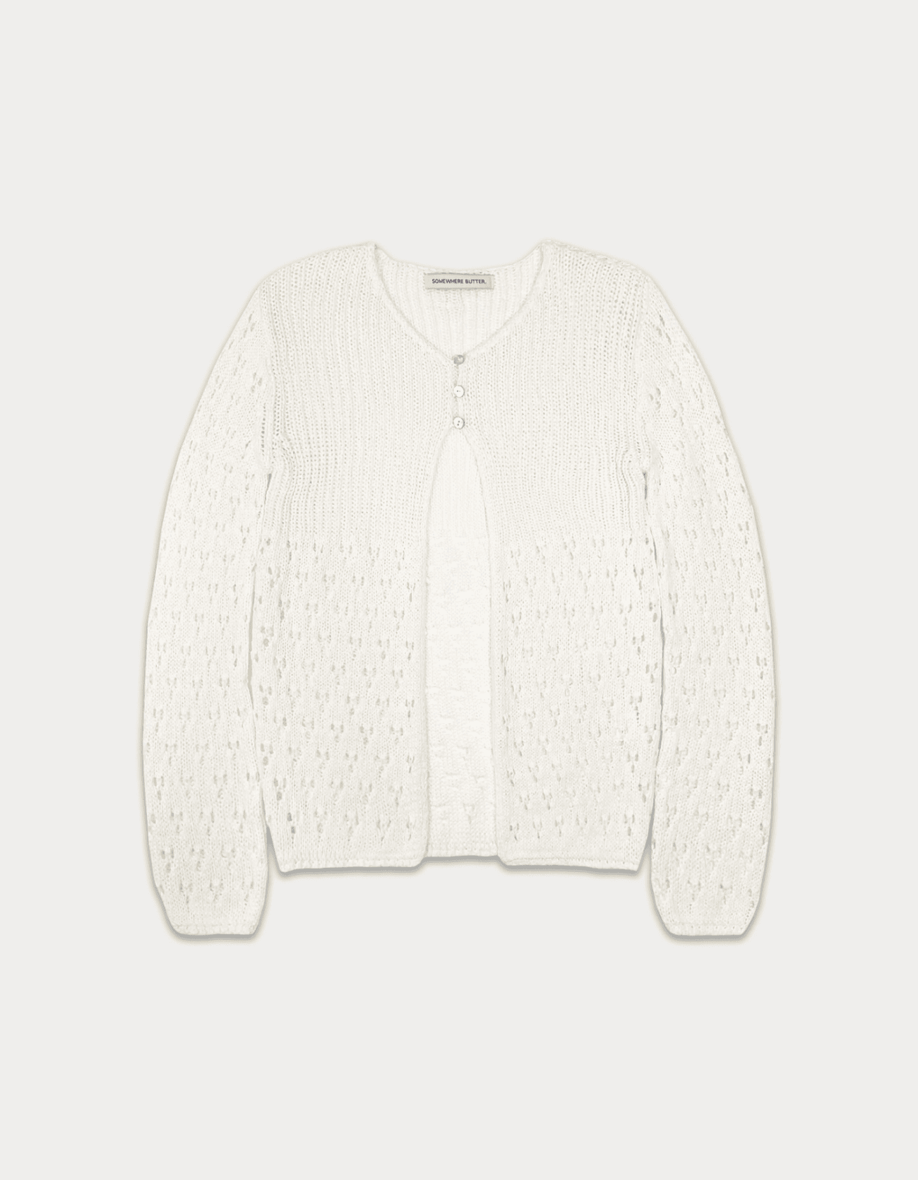 6th / Cotton skashi cardigan - ivory