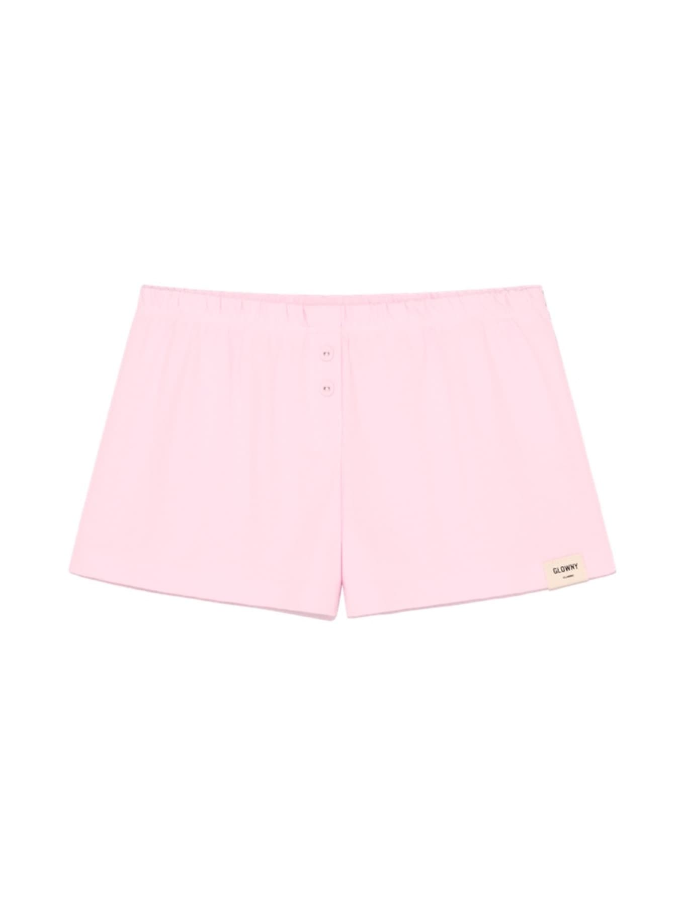 BUTTON FLY MINI SHORTS (PINK)