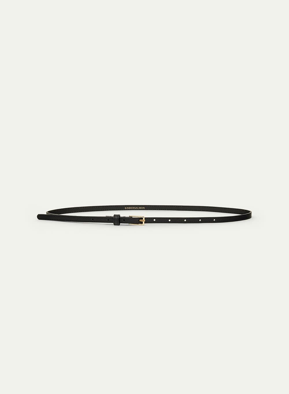 Mini Leather Belt Black