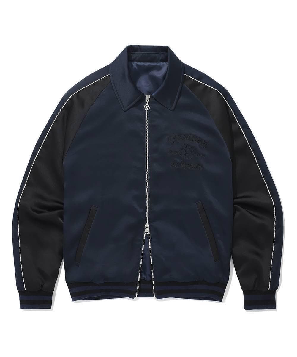 우먼 아치 클로버하트 스카잔 자켓 Navy