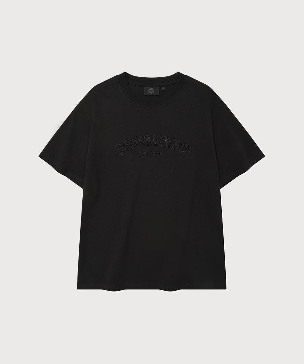 우먼 레이스 아치 쿠퍼로고 티셔츠 Black