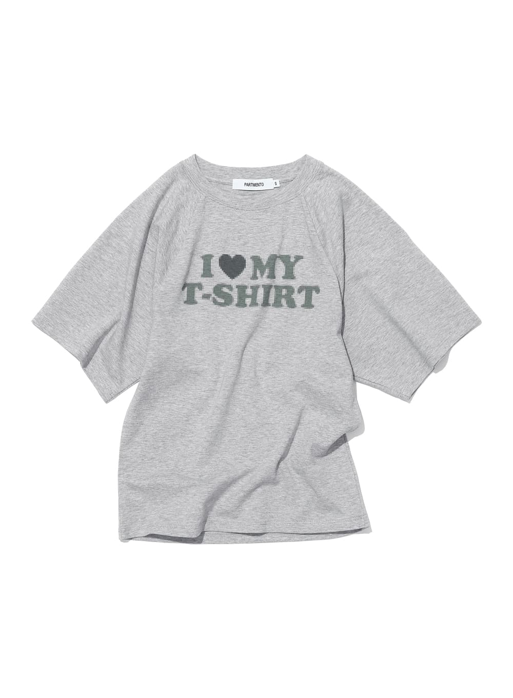 BAT SLEEVE ILT PRINTED TEE_MELANGE