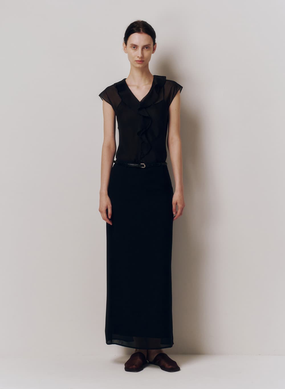 Lucius H-line Skirt Black