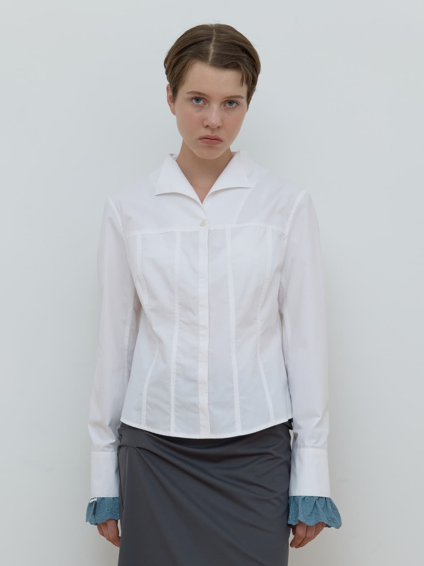 UNREAL COLLAR SHIRT_WHITE