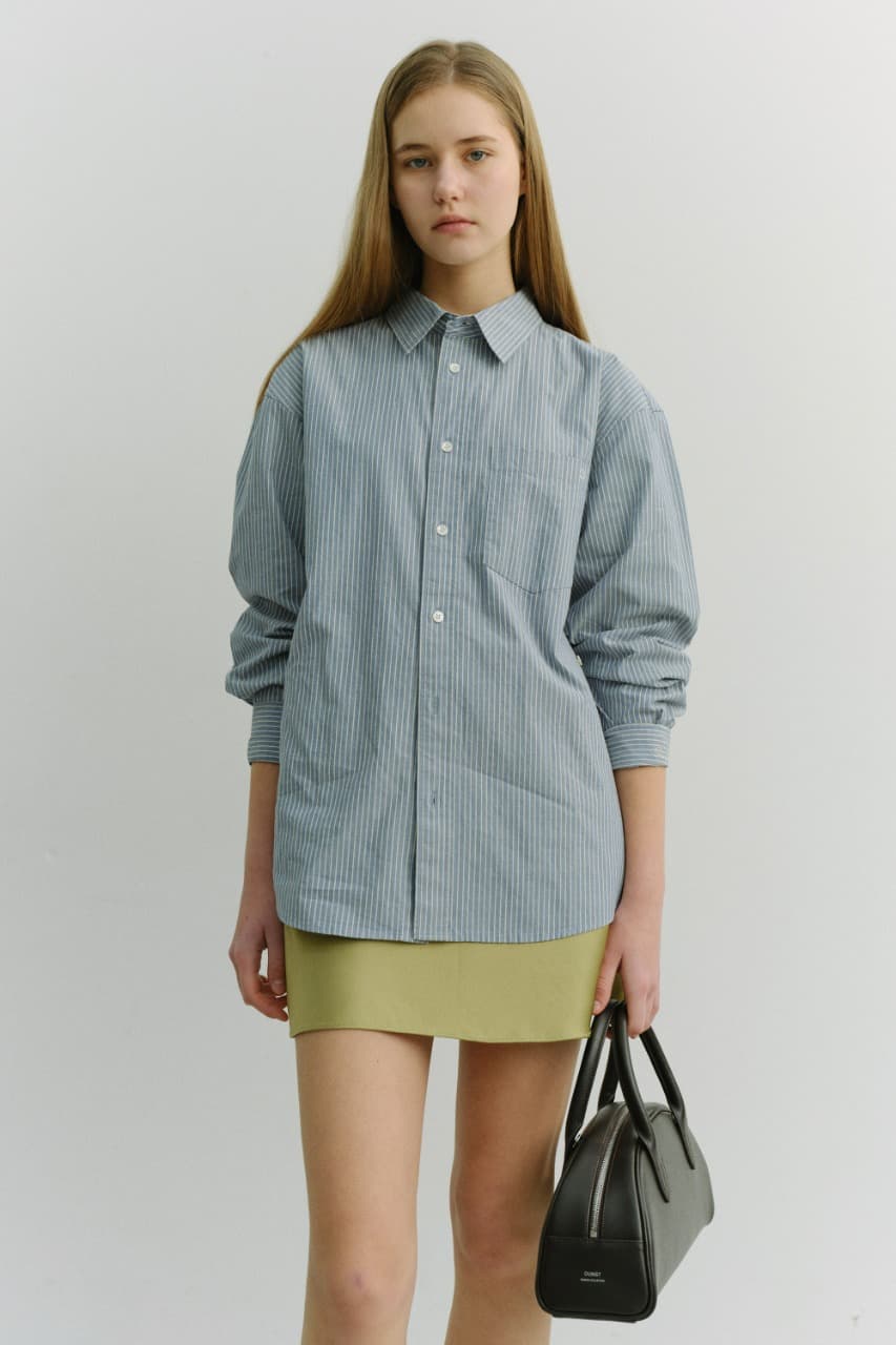 UNISEX 2-WAY OVERSIZED STRIPED SHIRT BLUE STRIPE_UDSH6A105B2
