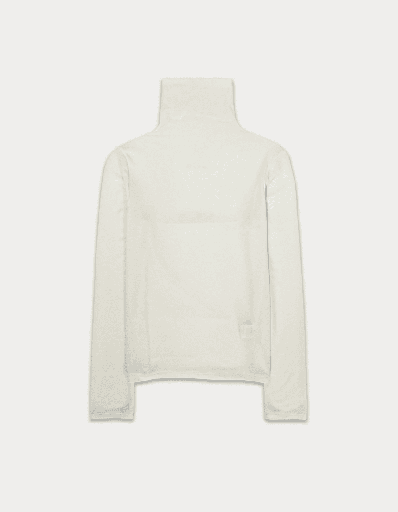turtleneck logo top - ivory