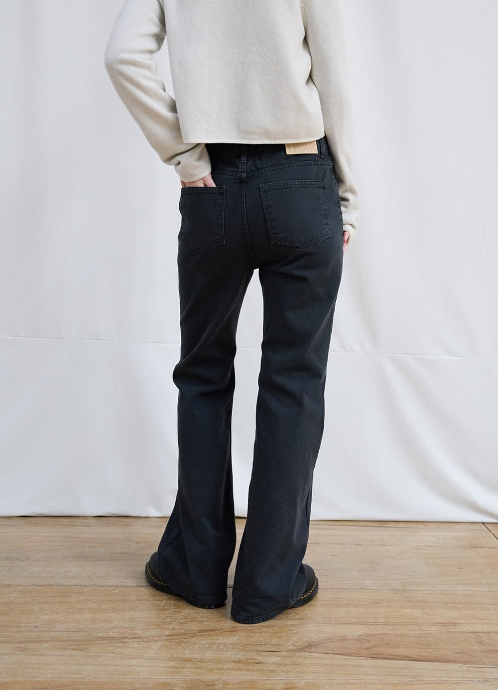 Relaxed Boots Cut Denim - Charcoal Grey