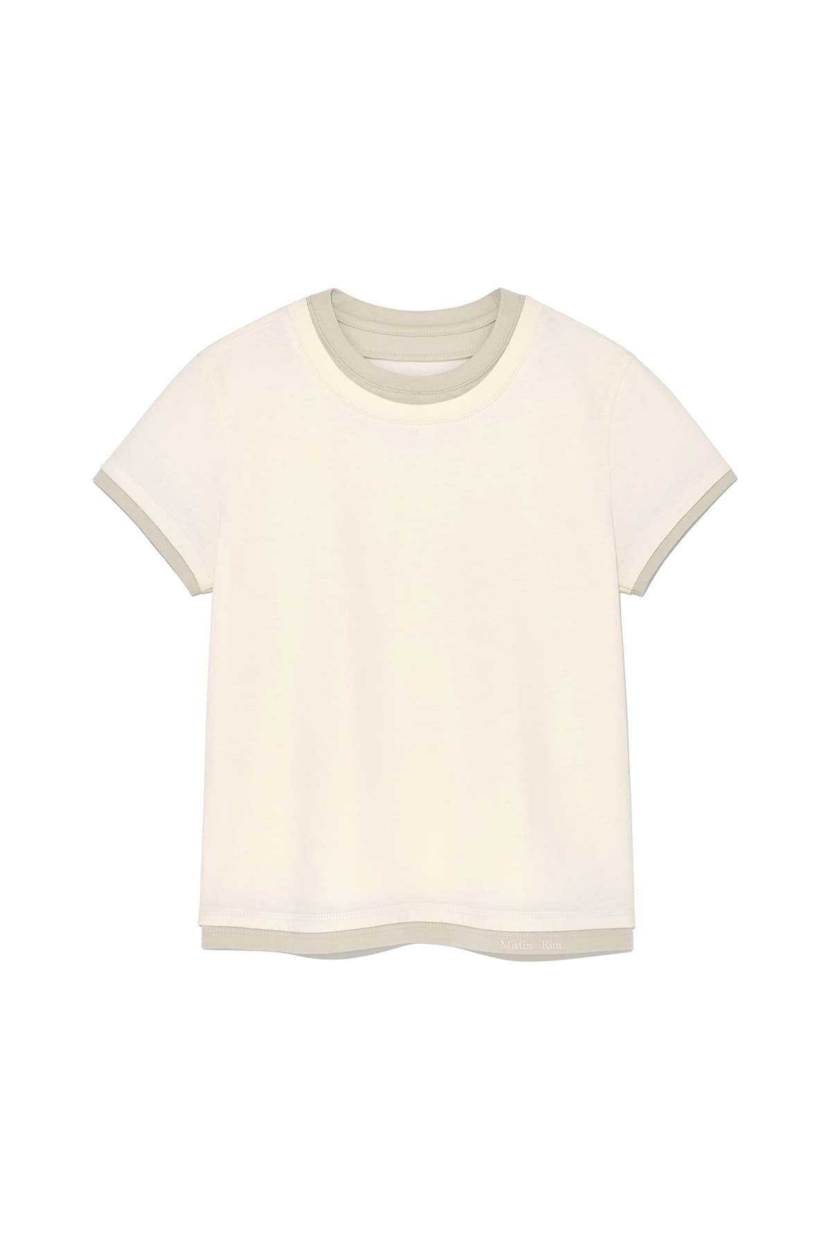 COLOR POINT LAYERED TOP FOR WOMEN IN IVORY