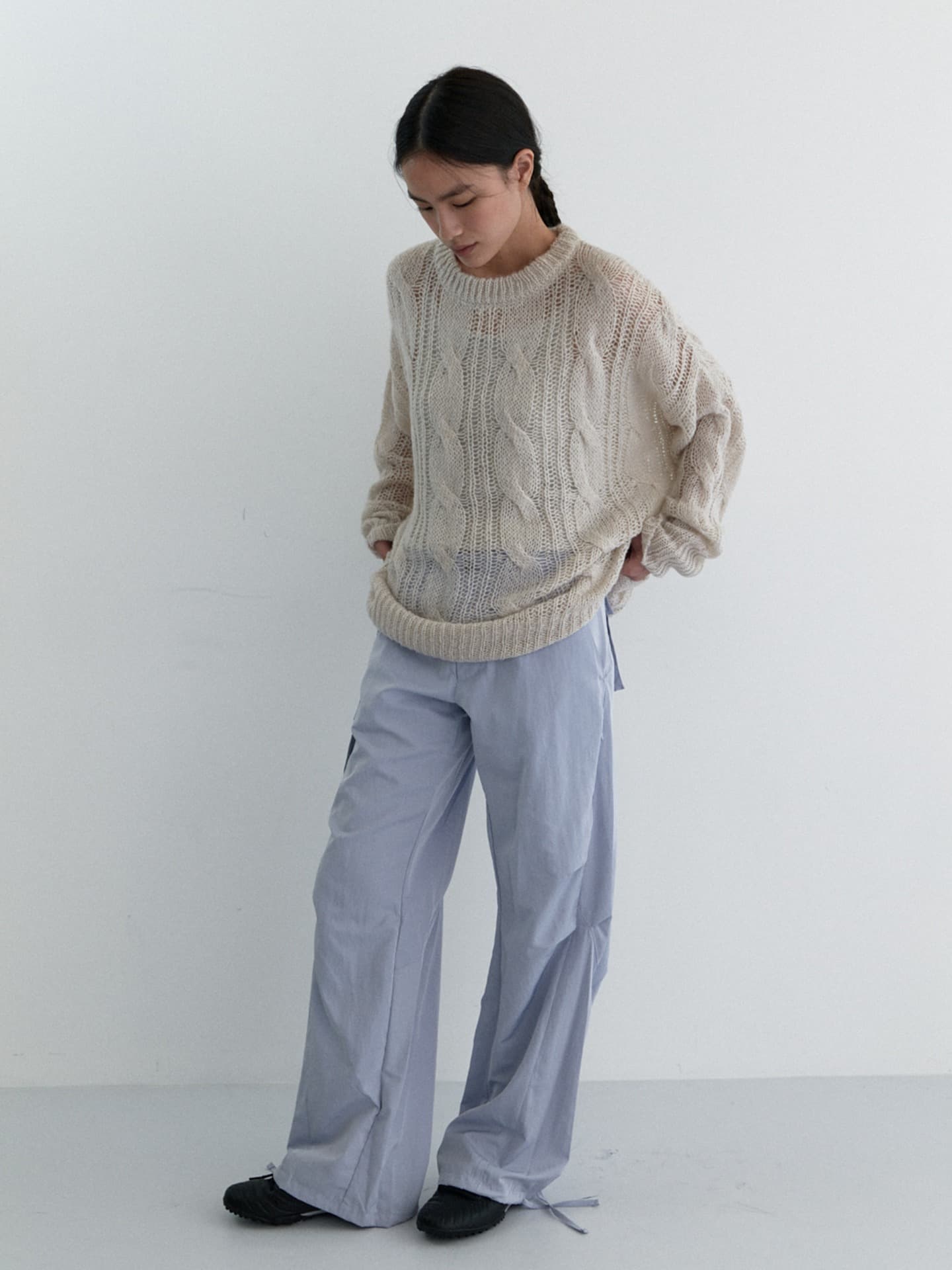 N.WIDE CARGO PANTS_BLUE