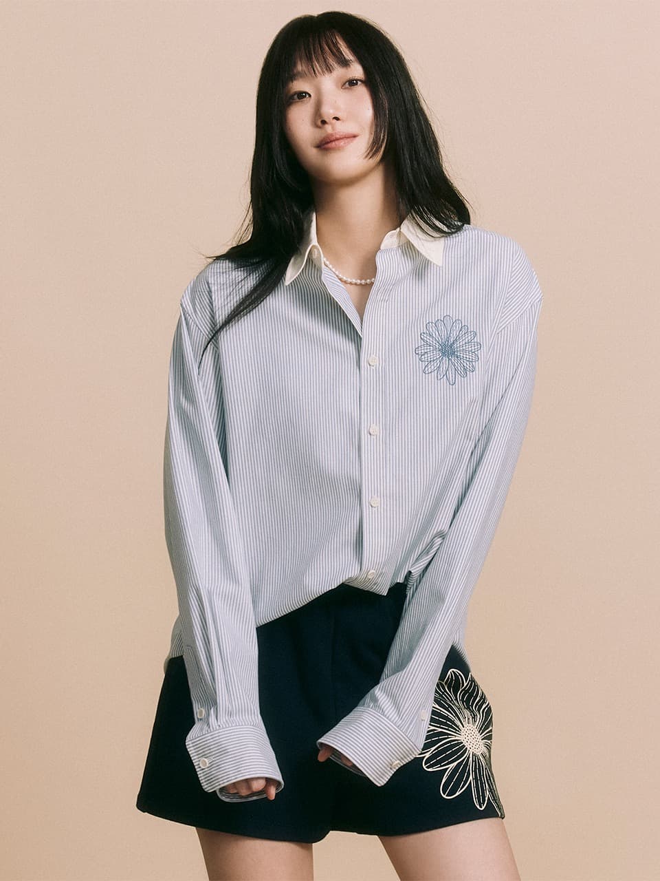 OXFORD SHIRT STRIPE_SKY BLUE