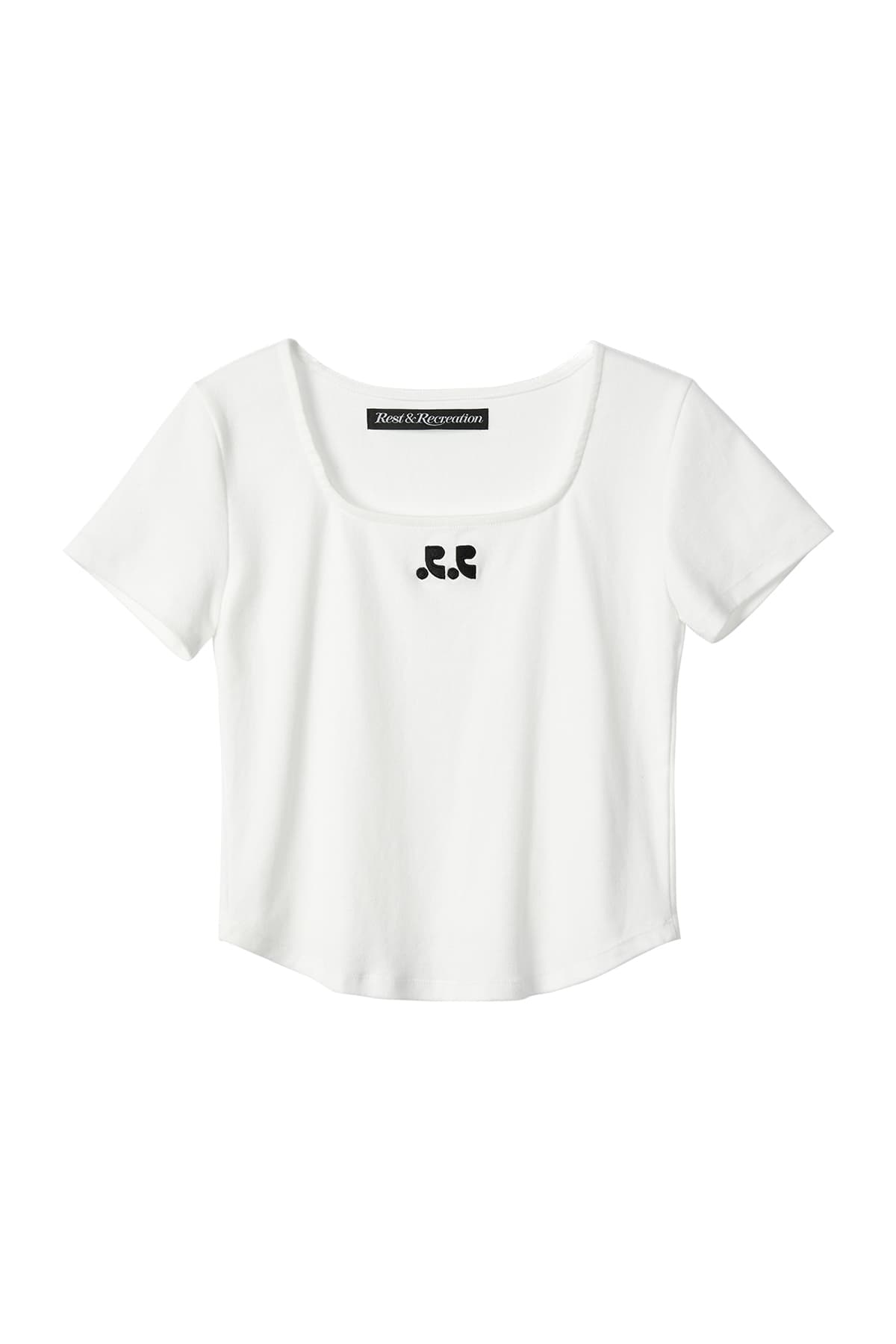 RR SQUARE NECK TOP - WHITE
