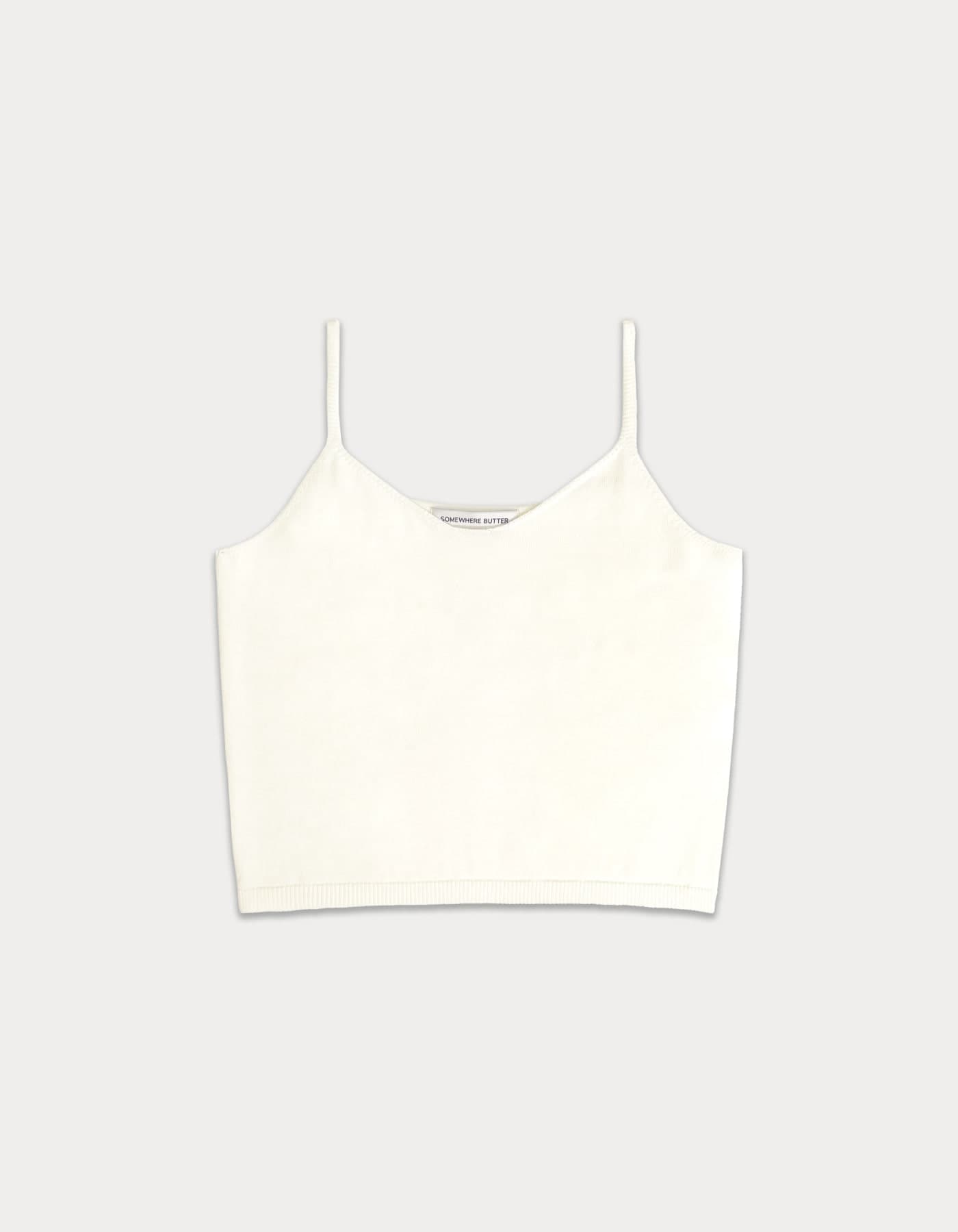 Essential knit sleeveless - ivory