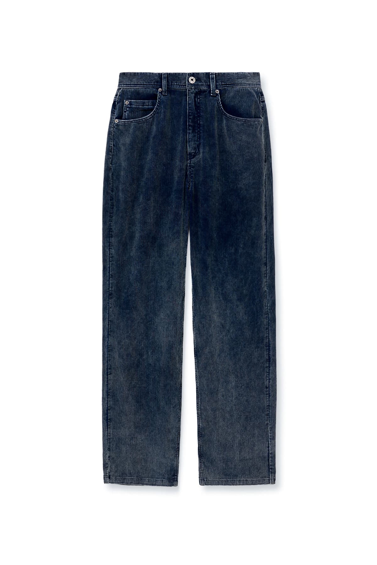 WASHED CORDUROY PANTS FOR MEN IN BLUE