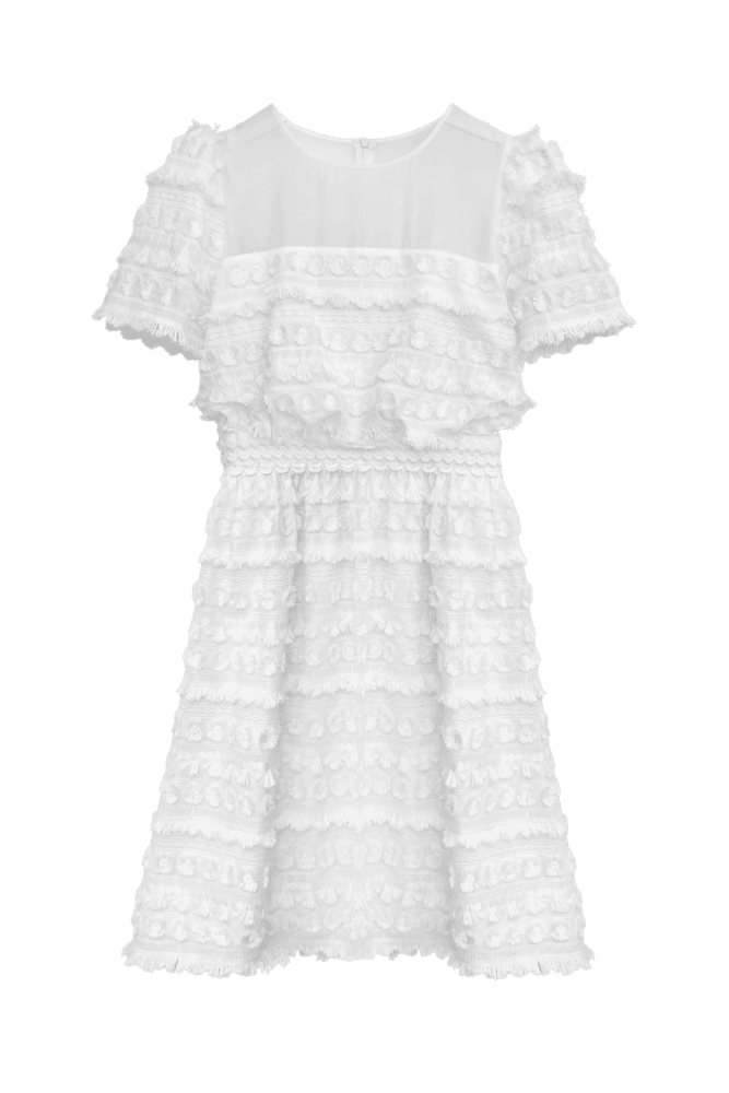 Blossom Cloud Dress (White)