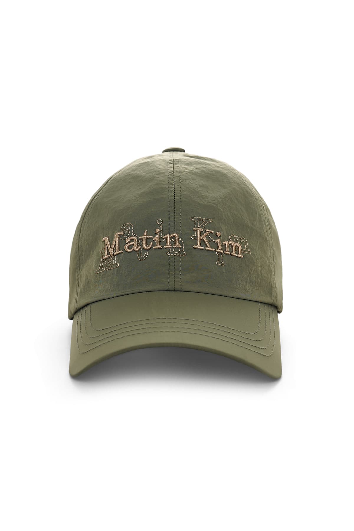 OVERLAY LOGO BALL CAP IN KHAKI