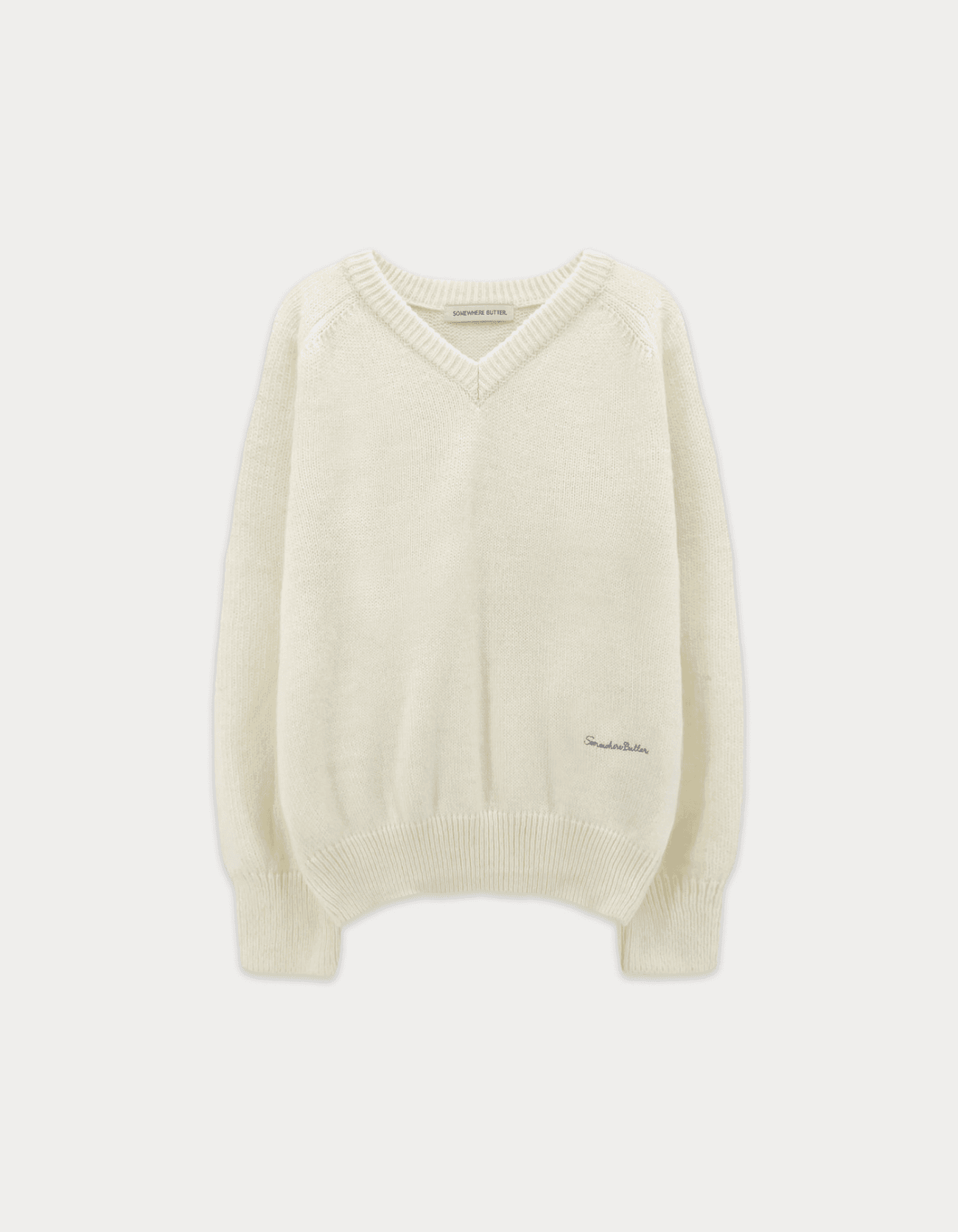 Hazel Alpaca V-Neck Knit - Ivory