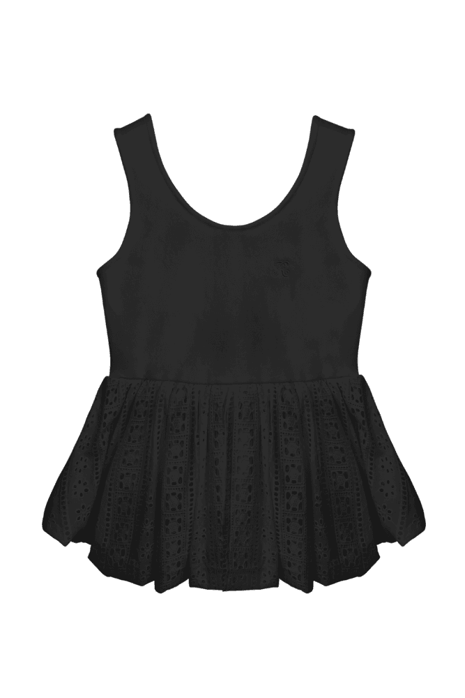 Cotton Lace Top (Black)