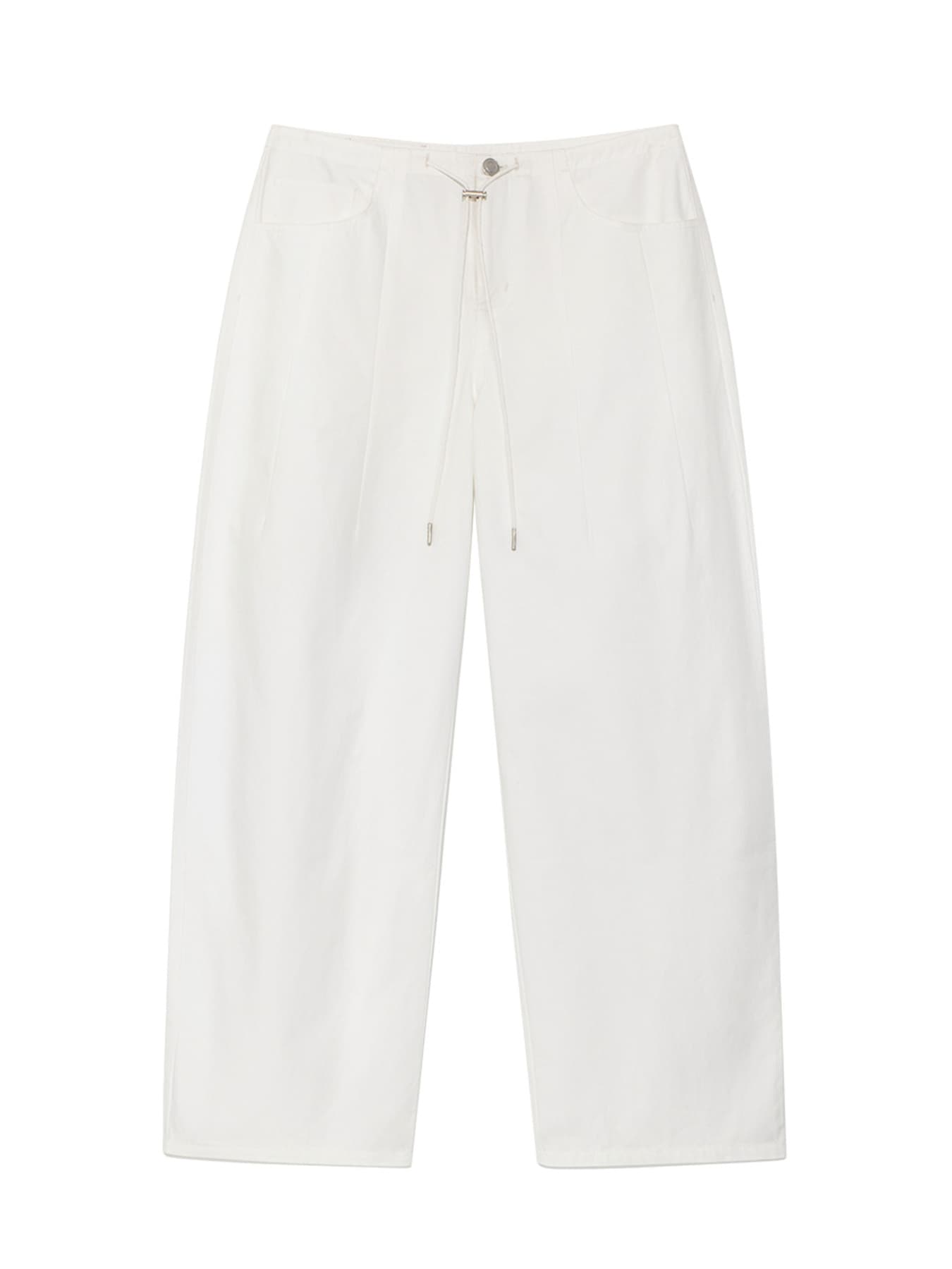 CURVE STRING PANTS (WHITE)