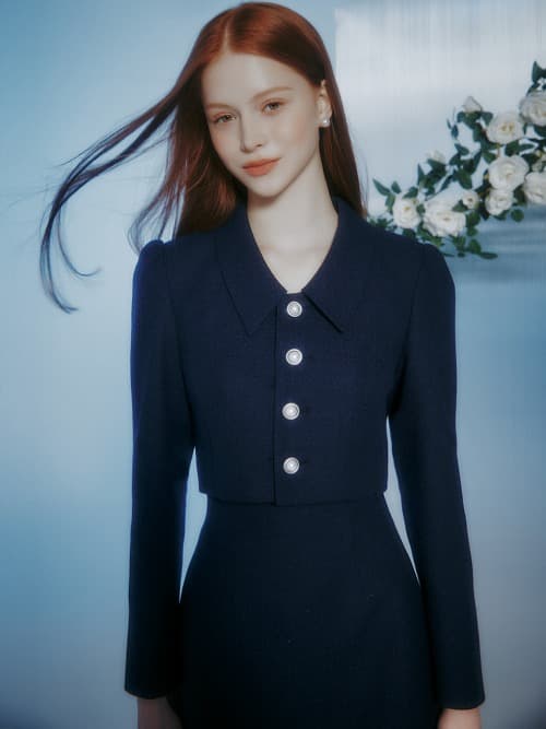 Reiana tweed crop jacket