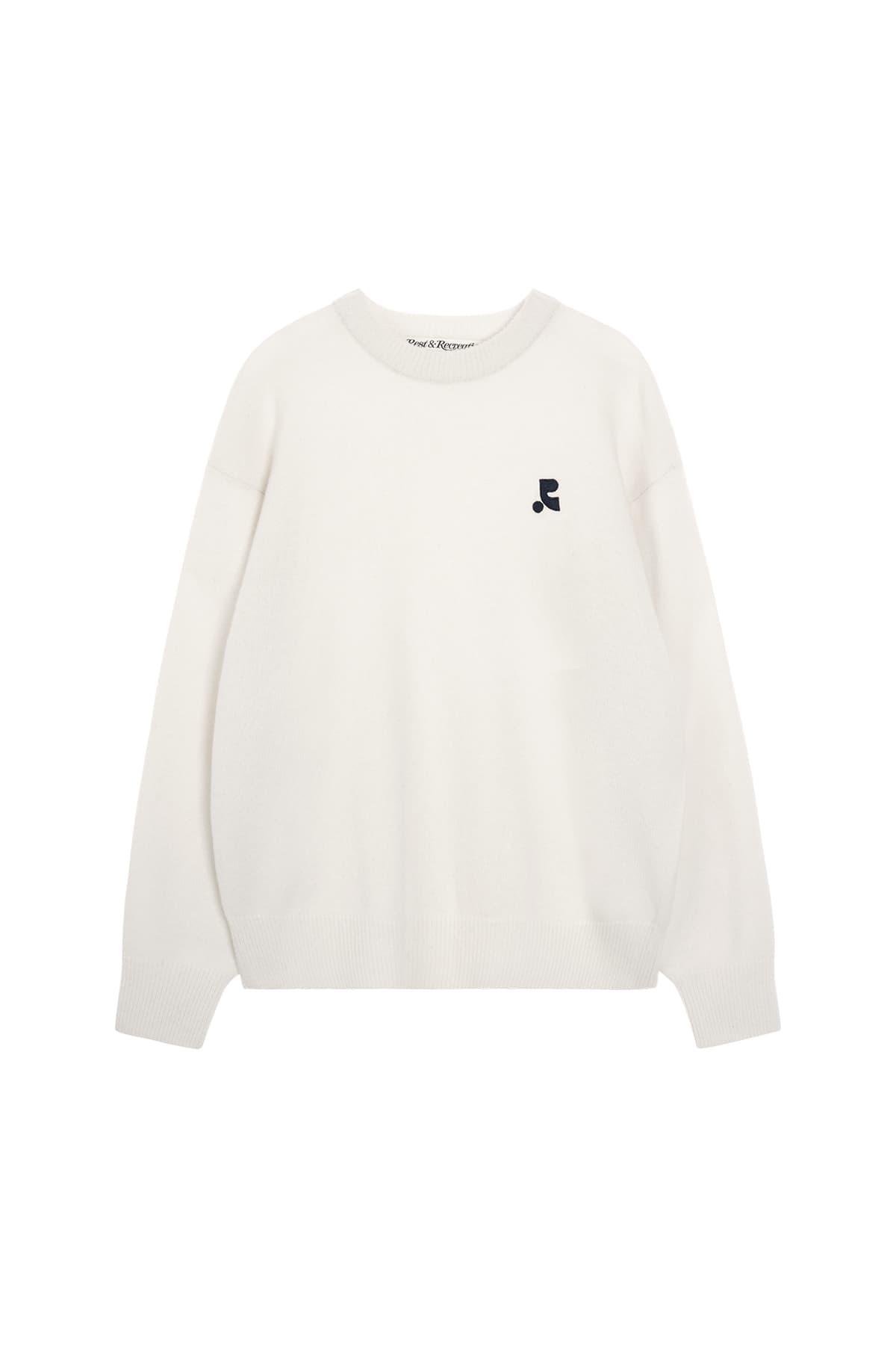 LOGO CREW NECK SWEATER - IVORY