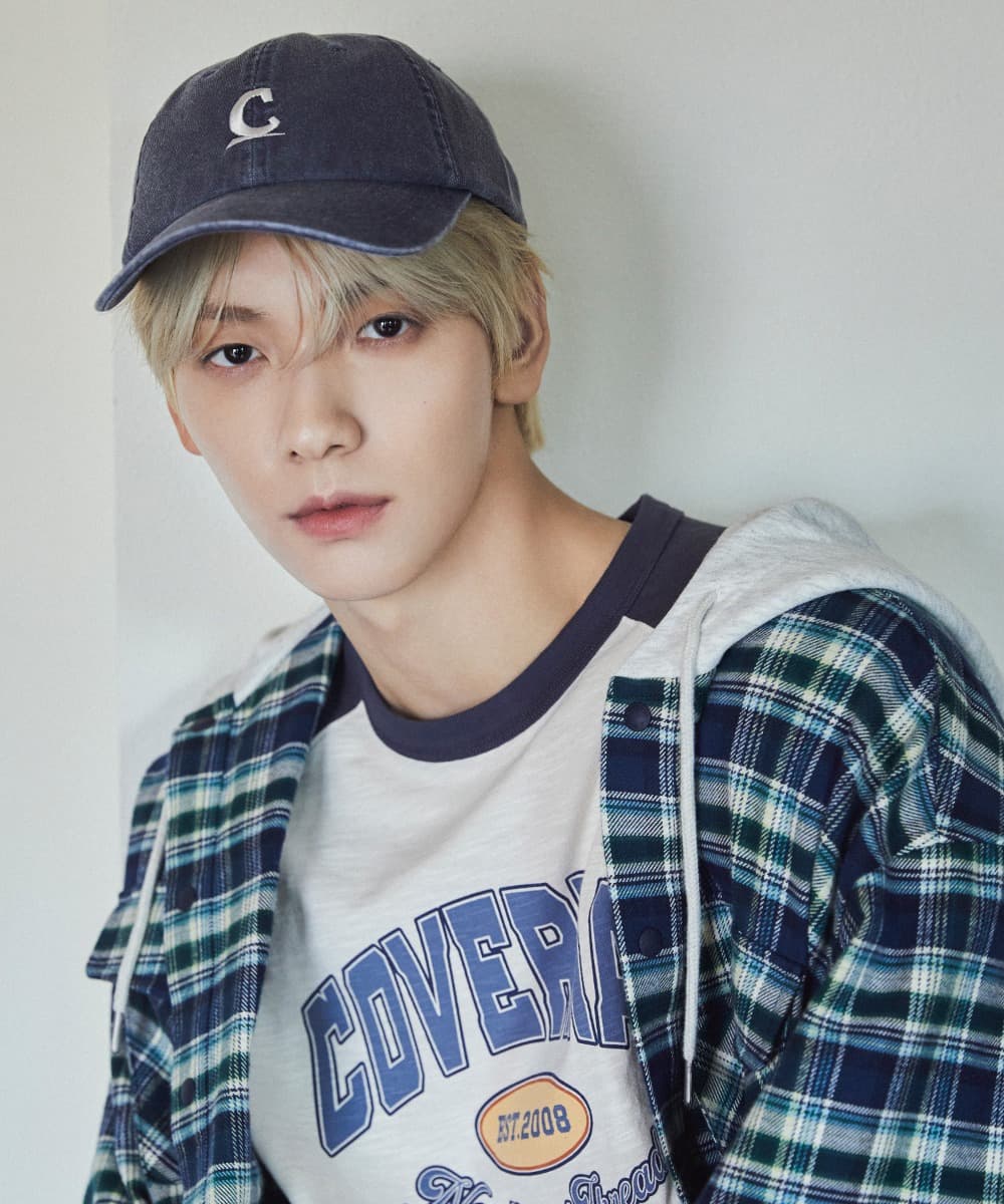 심볼 로고 옥스포드 워싱 볼캡 Navy