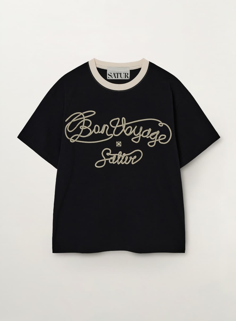 New Bon Voyage Graphic T-Shirt - Black