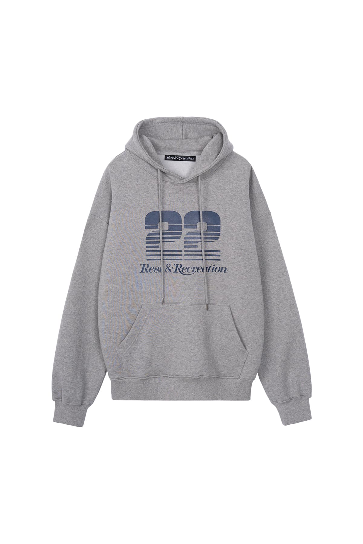 RR 22 LOGO OVERSIZED HOODIE - GREY