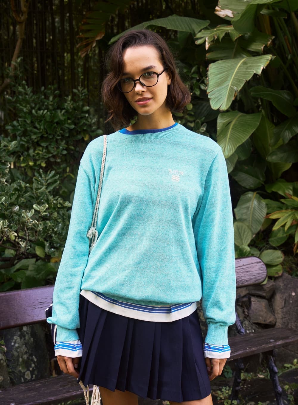 Loren Linen Blend Knit - Sky Blue