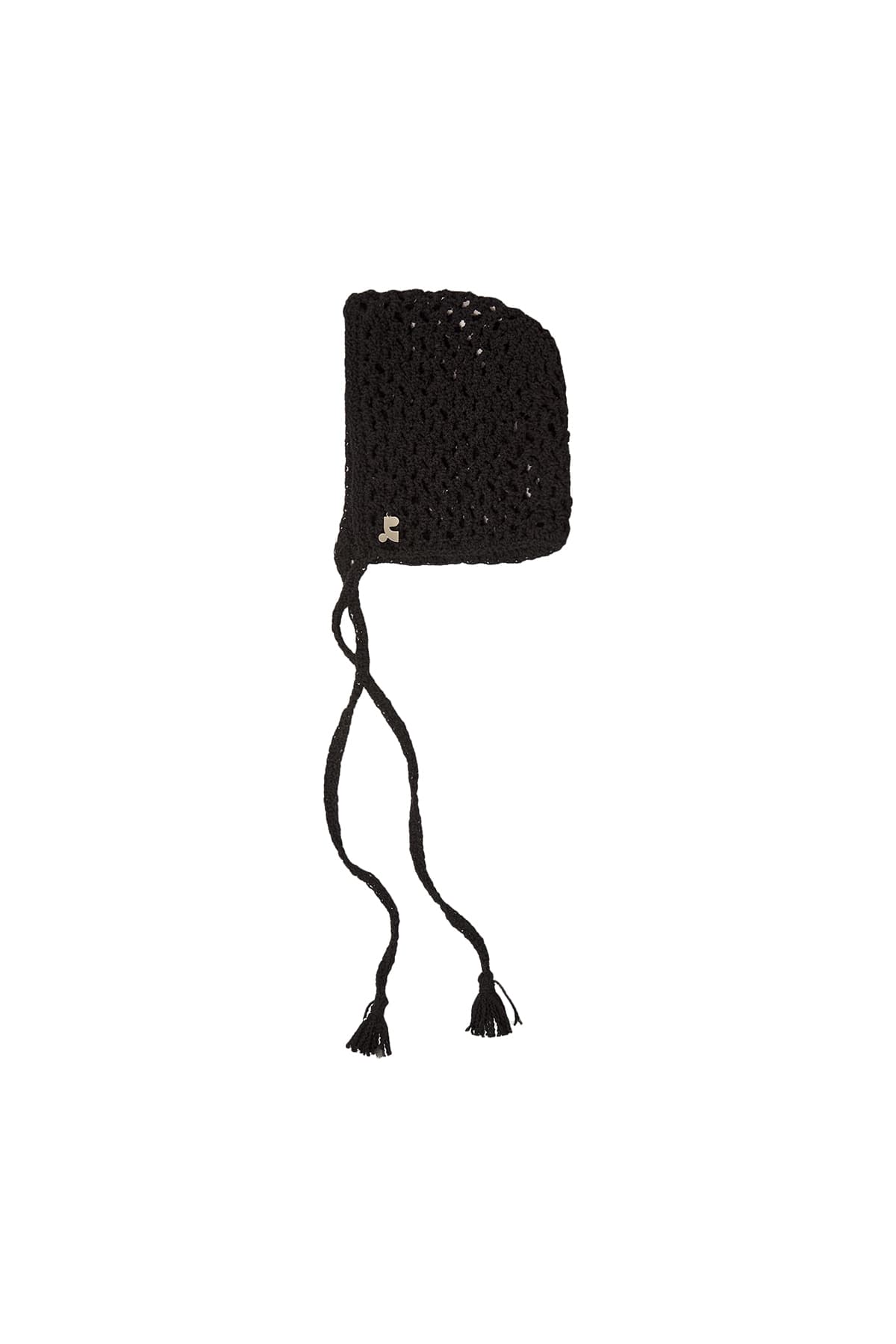 RR HANDMADE KNIT BONNET - BLACK