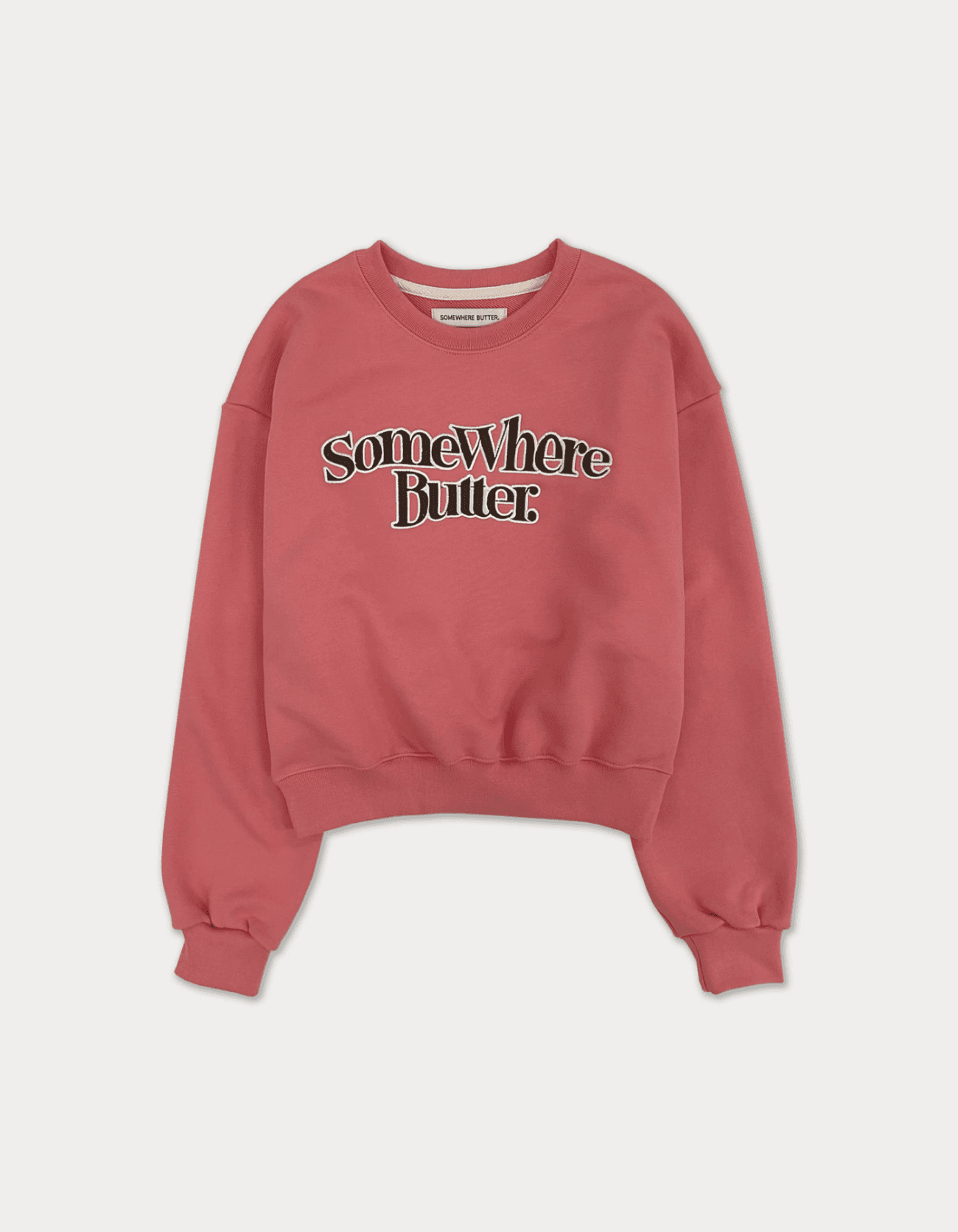 new wave logo sweatshirt - pink